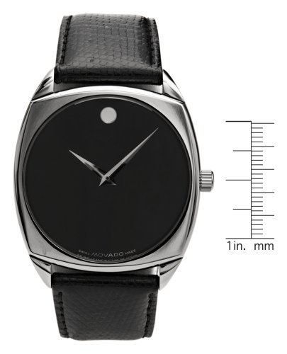Movado Men's 605317 Museum Automatic Genuine Lizard Leather Watch Image
