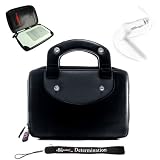Kroo Kindle DX synthetic Leather Office Cover Case (Fits 9.7" Display) + Includes a 4-inch Ebigvalue (TM) Determination Hand Strap + Includes a White Travel Car Charger (Accessory Pack is Also Compatible with Kindle 2 Wireless Reading Device 6" Display)