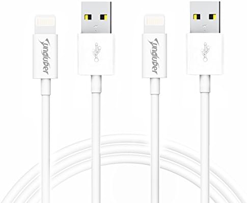 Sungluber iphone Cable 2 Pack 6Ft 8Pin Lightning Cable Charging Cord USB2.0 Data Sync Cable for iPhone 6/6s/6 Plus/5/5c/5s