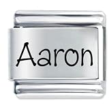 Name Aaron Italian Charms Bracelet Link