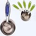Endurance Splash Measuring Cups - Blue Inlay (Blue) (3.25"H x 3.25"W x 7.25"D)
