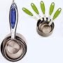 Endurance Splash Measuring Cups - Blue Inlay (Blue) (3.25"H x 3.25"W x 7.25"D)
