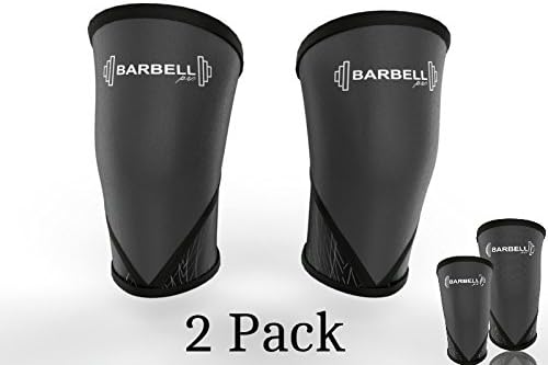 Knee Sleeves Support &amp; Compression for Weightlifting, Powerlifting &amp; CrossFit - 7mm Neoprene Sleeve for the Best Squats - Men &amp; Women (Large)