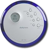 Audiophase Portable CD Player with MP3 Playback and Car Kit – Silver