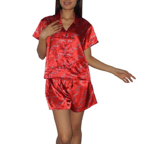 NFL Tampa Bay Buccaneers Womens Gorgeous Pajama / Loungewear Set - Red (Size: XL)