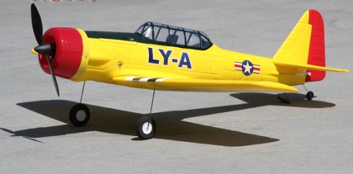 New Excellent Performance 4 CH Yellow AT-6 Texan Radio Remote Control Electric RC Warbird Airplane RTF w/ High Crash Resistance