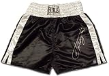 Joe Frazier Signed Black Everlast Trunks Inscribed