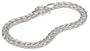 Sterling Silver Flat Wheat Link Bracelet, 7.25"