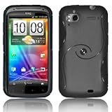 HTC Sensation 4G S Style TPU Rubber Gel Case - Black