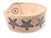 Genuine Leather Retro Faded Brown Fashion Bracelet with Star Designs