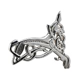 British Jewellery Workshops Silver 20x35mm Celtic Animal brooch