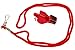 BLARIX Lifeguard Whistle and Lanyard Loudest pealess Whistles for Coach, Referee, Officials (Red and Red CMG)