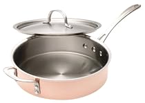 Calphalon Tri-Ply Copper 3-Quart Sauté with Stainless Lid