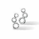 1/4 Carat Circles Earrings in White Gold