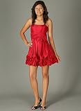 Satin Bow Ruffle Pleated Formal Dress for Bridesmaid Formal Prom