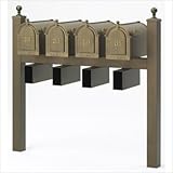 Quad Mailbox Post Finish: Bronze