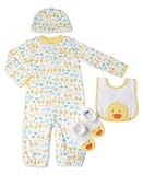 Carter's Baby Boy or Girl 4-Piece Duckie Layette Set