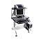 Leda Tempered Glass and Metal Workcenter - Black