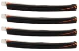 Caravan Four (4 ) Tortoise Shell Covered Metal French Bobby Pins Two (2) Pairs