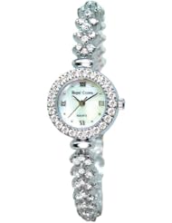 Gemorie Women Fashion Round Shape Watch with Jewelry Band in Rose Gold Plating (128996)