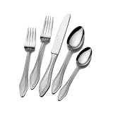 Mikasa Gourmet Basics Gala 45-Piece Flatware Set, Service for 8
