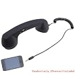 Black Retro Classic Eliminate Radiation Telephone Handset For iPad 2 iPhone 4G 3GS 3G