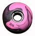 Blank Skateboard Wheels (54mm, Pink/Black Swirl)
