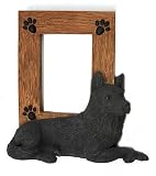 GERMAN SHEPHERD Black DOG Sm Photo FRAME Figurine SF18B