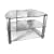 Strand Aspex Contour 3 - 680 Glass TV Stand- for up to 26" TV's and 32" LCD / Plasma ( 3 toughened glass shelves )