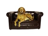 Nobby 70180-86 Hundesofa ""Chesterfield"" L: 109 cm, B: 57 cm, H: 55 cm, braun gl&auml;nzend