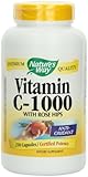 Nature's Way Vitamin C 1000 with Rose Hips, 250 Capsules