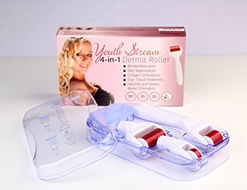 Premium Derma Care System Kit 4-in-1 with PINS (0.5mm, 1mm 1.5mm) wrinkles, sun damage, acne scars, stretch marks, cellulite