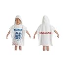 Childrens/Kids Boys 100% Cotton England Hooded Poncho Towel
