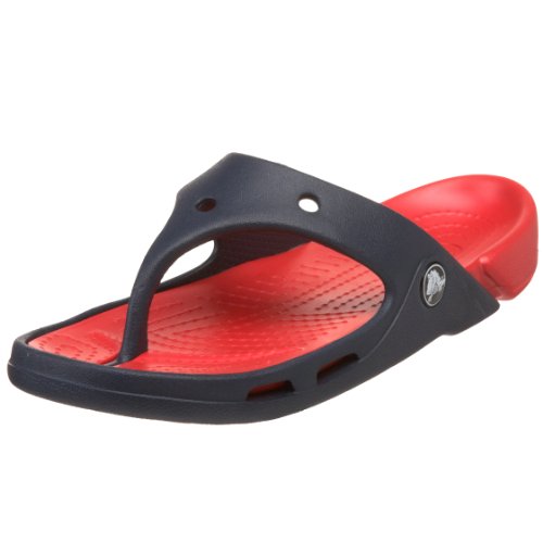 crocs Toddler/Little Kid Electro Flip Flop,Navy/Red,3 M US Little Kid