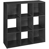 ClosetMaid 78016 Cubeicals 9-Cube Organizer, Black