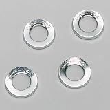 Cragar 27224-4: Lug Nut Washers, Steel, Chrome, Centered Round, 1.250 in. O.D., Set of 4