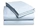 400-Thread-Count 100% Cotton Sateen Queen Sheet Set, Blue