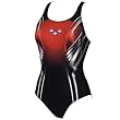 Arena Molk Costume da donna, Nero/Tulipano, 42