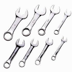 8-Piece SAE Stubby Wrench Set
