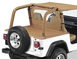 Bestop 9000837 Jeep Accessories - Duster Deck Cover w/ Supertop bow folded down Wrangler 92-95 Spice