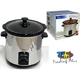 Elite Cuisine 3.5 Qt. Slow Cooker w Stoneware Pot by 