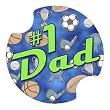 #1 Dad Carsters - Coasters for Your Car