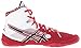 ASICS Men's Cael V7.0 Wrestling Shoe, True Red/Black/White, 8 M US