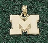 Anderson Jewelry Michigan Wolverines 1/2 Gold Charm