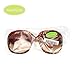 HuntGold 1X Lady Girl Popuplar Graceful Sunglasses Retro Vintage Big Frame Goggles Shades Eyeglass(leopard)