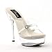 5 1/2 Inch Cute Prom Shoes Stiletto Heel Platform Sandal With Rhinestones Clear