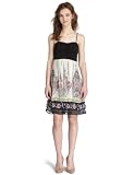 Trixxi Junior's Emma Dress With Yoryu Top,Ivory/Black/Pink,X-Large