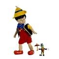 Madame Alexander Pinocchio Wooden Sculpt and Jiminy Cricket , 8", Disney Favorites Doll Limited Edition - 500 Piece