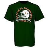 Miami Hurricanes Green 1983 National Champions T-shirt