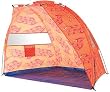 Happy People Strandmuschel Helgoland mit UV Schutz, blau, 200x120x120, 77902